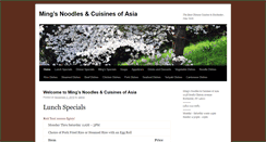 Desktop Screenshot of mingsnoodle.com
